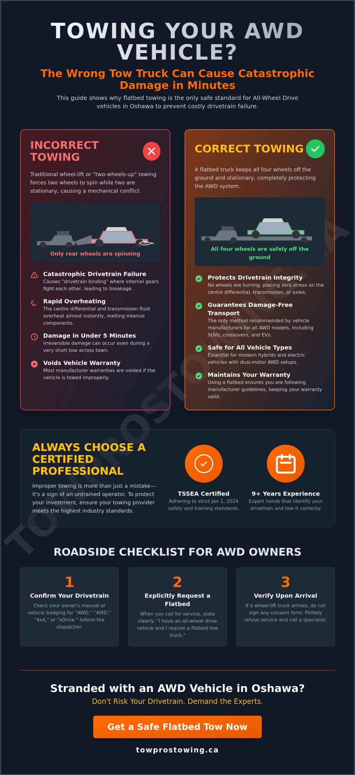 All-Wheel Drive Vehicle Towing in Oshawa: The Complete Damage-Free Guide